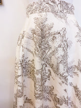 Carica l&#39;immagine nel visualizzatore di Gallery, Gonna toile de Jouy beige - Taglia 44