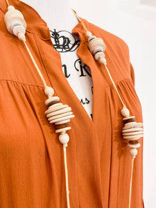 Collana in legno