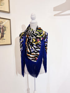 Maxi scarf / shawl - Vintage - 120 • 120 cm