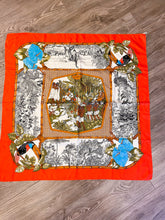 Carica l&#39;immagine nel visualizzatore di Gallery, Foulard seta - Vintage - 90•90cm