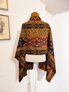 Maxi scarf/ cape with pattern