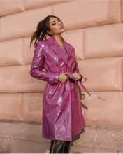 Load image into Gallery viewer, Pinko - Faux leather trench coat - Size 40