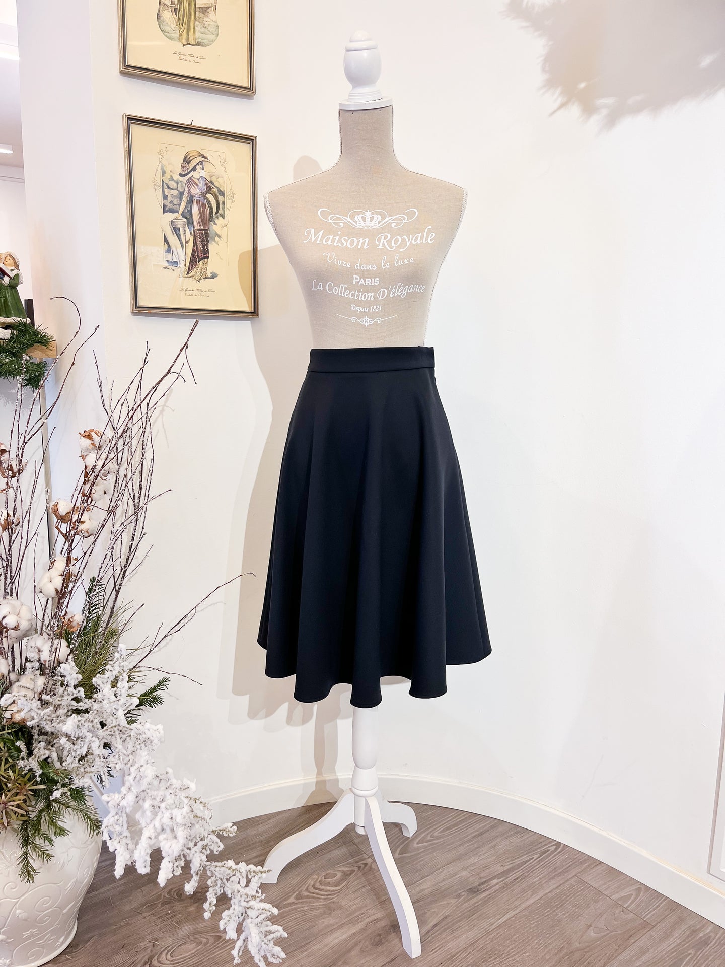 Gonna sartoriale in lana  - Taglia 42