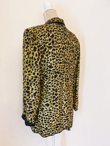 Animal print blazer