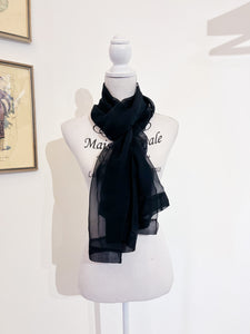 Black voile scarf