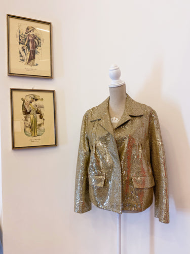 Christian Dior - Leather and sequin jacket