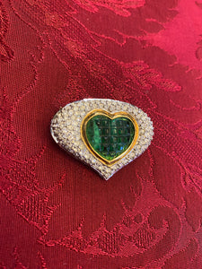 Heart - Vintage Brooch